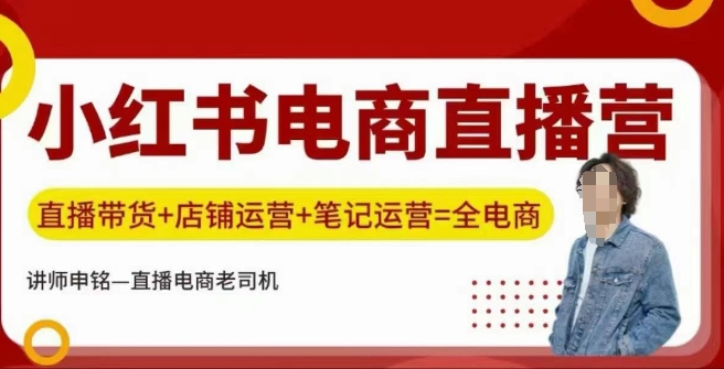 小红书电商直播训练营，直播带货+店铺运营+笔记运营-清风