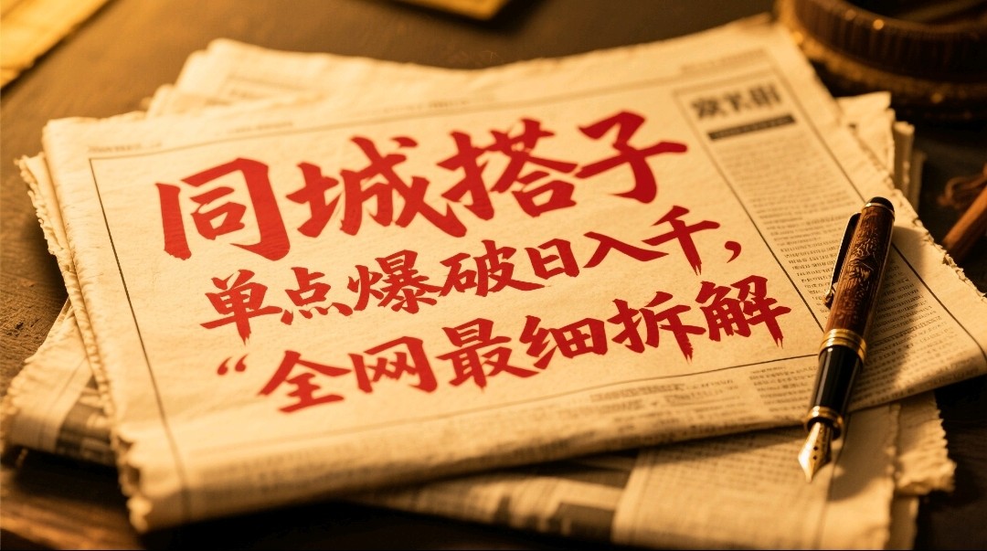 同城搭子群19.9单点爆破日入千，搭子组局月入万，全网最细拆解-清风