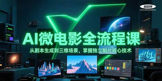 AI微电影全流程课，从剧本生成到三维场景，掌握独立制片核心技术-清风