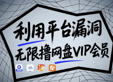 利用平台漏洞，无限撸网盘VIP会员，用户亲测有效!【漏洞原理+操作演示】-清风