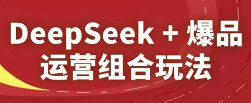 DeepSeek+爆品运营组合玩法，2025淘系精品课-清风