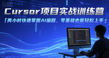 Cursor项目实战训练营，两小时快速掌握AI编程，零基础也能轻松上手-清风