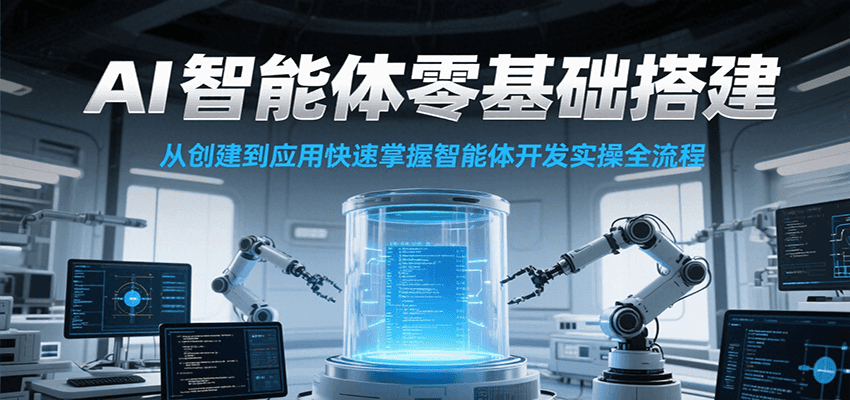 AI智能体零基础搭建实操课，从创建到应用快速掌握智能体开发全流程！-清风