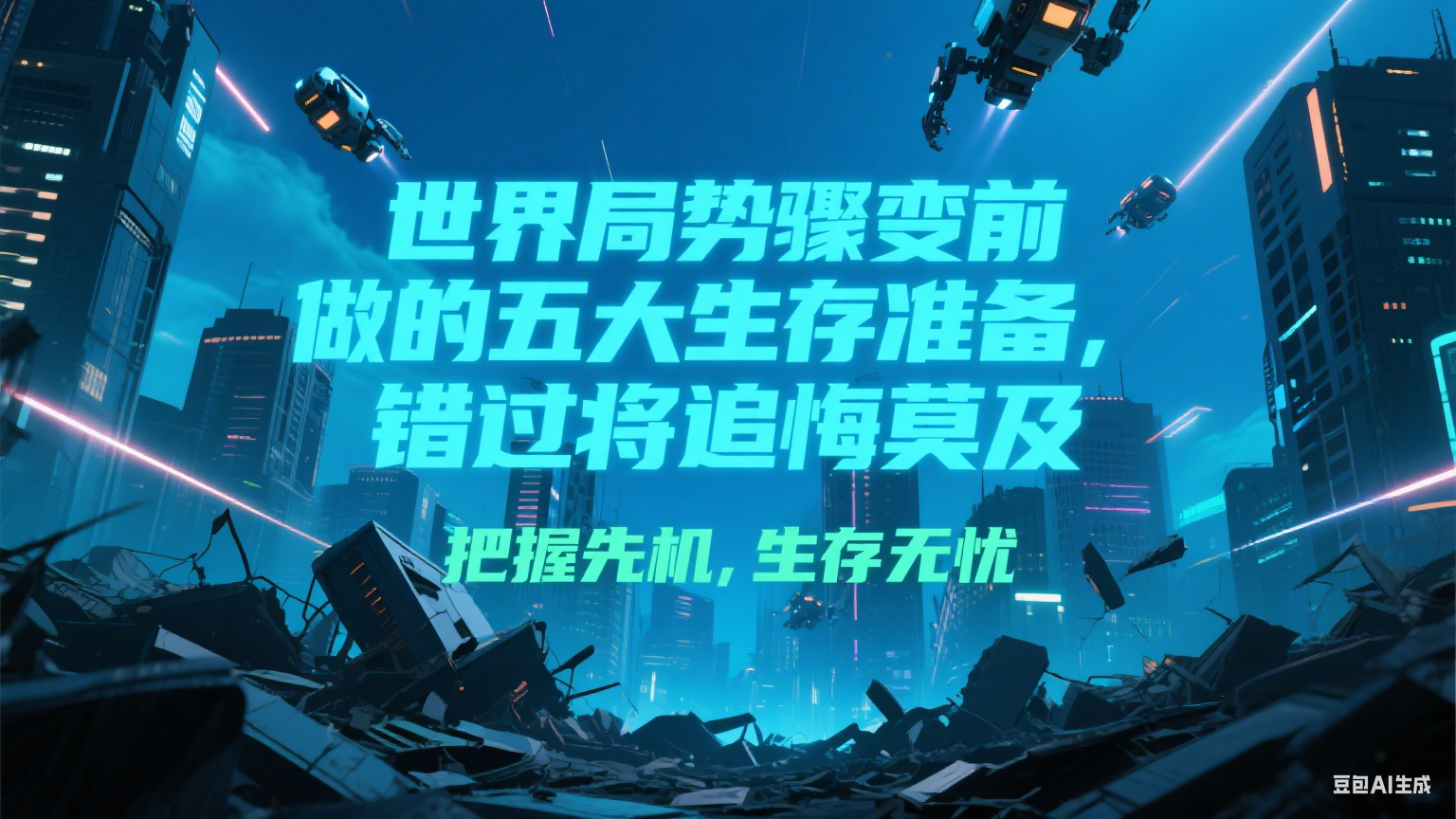 付费文章《世界局势骤变前必做的五大生存准备，错过将追悔莫及》-清风