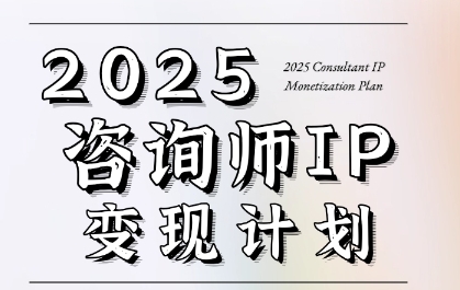 7天构建咨询师变现系统，2025咨询师IP变现计划训练营-清风