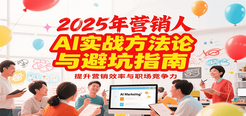2025年营销实战方法论与避坑指南，利用AI提升营销效率与职场竞争力-清风