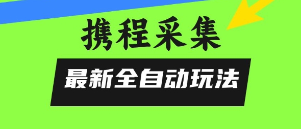 携程信息采集全自动玩法，0风控，无脑开干【揭秘】-清风