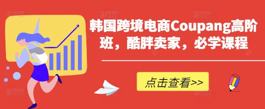 韩国跨境电商Coupang高阶班，酷胖卖家，必学课程-清风
