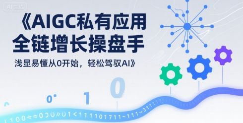 AIGC私有化应用全链增长操盘手，浅显易懂从0开始，轻松驾驭AI-清风