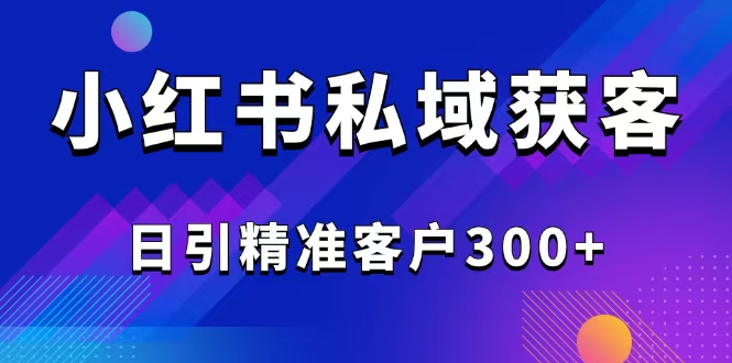 2025最新小红书平台引流获客截流自热玩法讲解，日引精准客户300+-清风