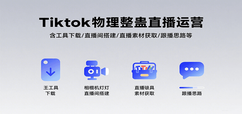 Tiktok物理整蛊直播运营，包含工具下载/直播间搭建/直播素材获取/跟播思路等-清风