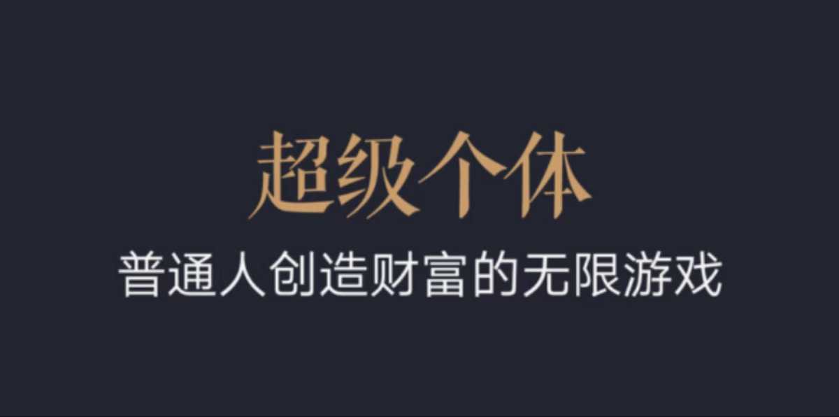 超级个体：2024-2025翻盘指南，普通人创造财富的无限游戏-清风