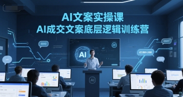 AI文案实操课，AI成交文案底层逻辑训练营-清风
