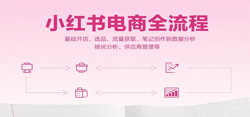 小红书电商全流程，基础开店、选品、流量获取、笔记创作到数据分析、供应商管理等-清风