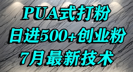 怎么打创业粉，PUA制造焦虑，单人日引500+精准流量-清风