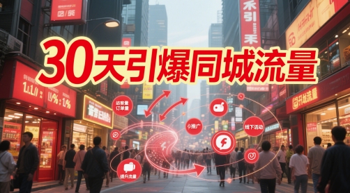 30天引爆同城流量：团购篇 认知篇 流量篇 来客篇 达人篇 老板人设IP篇 投流篇-清风