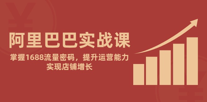 阿里巴巴实战课：掌握1688流量密码，提升运营能力，实现店铺增长-清风